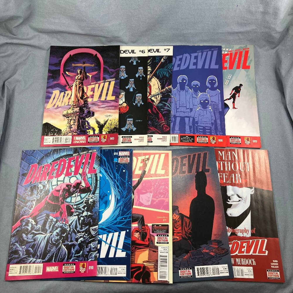 Daredevil Marvel Comics 2014 Lot of 9 Issues #3 6-10 14-16 18